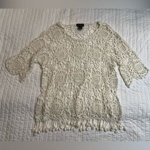 questions by say what crochet top nwot